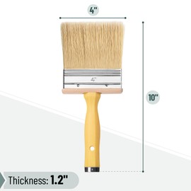 Bates- Deck Stain Brush, 4 Inch, Stain Brushes for Wood, Deck Brush, Large Paint Brushes