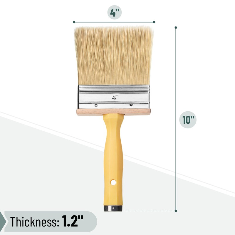 Bates- Deck Stain Brush, 4 Inch, Stain Brushes for Wood,