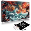 SichKards for MTG Playmat with Card Storage Bag,Non-Slip Rubber Base