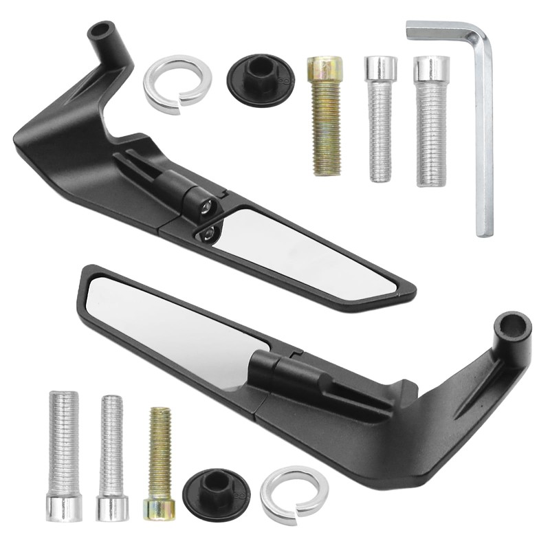 CADUFUELLY Motorcycle Mirrors Universal Adjustable 10MM 8MM, Motorcycle Wind Wing