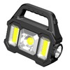 Solar Outdoor Flashlight Portable Rechargeable Super Bright Waterproof Multifunction Work