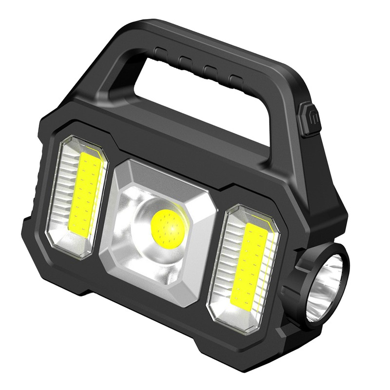 Solar Outdoor Flashlight Portable Rechargeable Super Bright Waterproof Multifunction Work