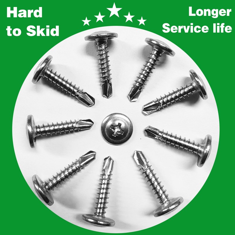410 Stainless #8 x 3/4" Tapping Screws for Metal Sheet