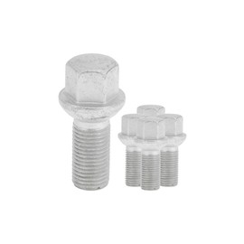X AUTOHAUX 5 Pcs M14x1.5 Wheel Lug Stud for Benz SLK230 1997 Front Rear Wheel Stud Bolt Set No.A0009904907 Alloy Steel Silver Tone
