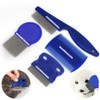 GNAWRISHING Flea Comb 4Pcs with High Strength Teeth Pet Tear