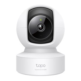 TP-Link Networked Wi-Fi Camera, 2K QHD, 4MP, Indoor Camera, Night Photography, Mutual Voice Conversation, Motion Detection, Smartphone Notifications, Domed, Wired LAN Port, Ethernet Port, Tapo C222