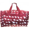 22 Inch Elephant Print Duffel Bag Alabama Roll Tide Bama