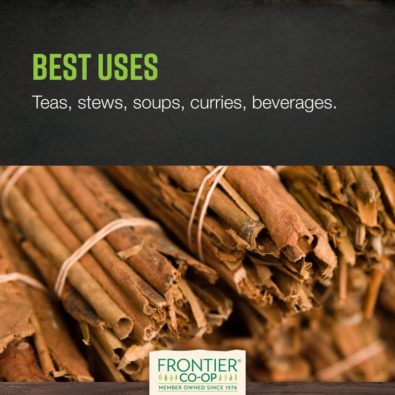 Frontier Co-op Korintje Cinnamon Sticks 6" 1lb - Bulk Sticks