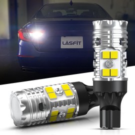 LASFIT 921 LED Reverse Backup Light Bulbs Fit for 2008-2022 Honda Accord, 6000K Cool White Super Bright OEM 912 W16W Replacement, 2 pcs