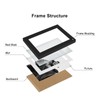 Tamolus 3 Vertical Horizontal Hinged Wood Picture Frame 4x6 and