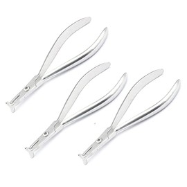 AAProTools 3Pcs Dental Hammerhead Pliers Serrated Niti Cinch Tie Back Wire Bending Forming Orthodontic Hammer Head Plier