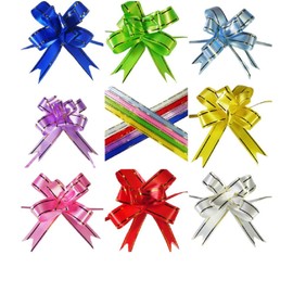 AB-Fashion07 Gift Bows for Decorating, Pull Bow, Embellishment or Crafts Sizes (Pink, Approx. 10 x 12 cm)