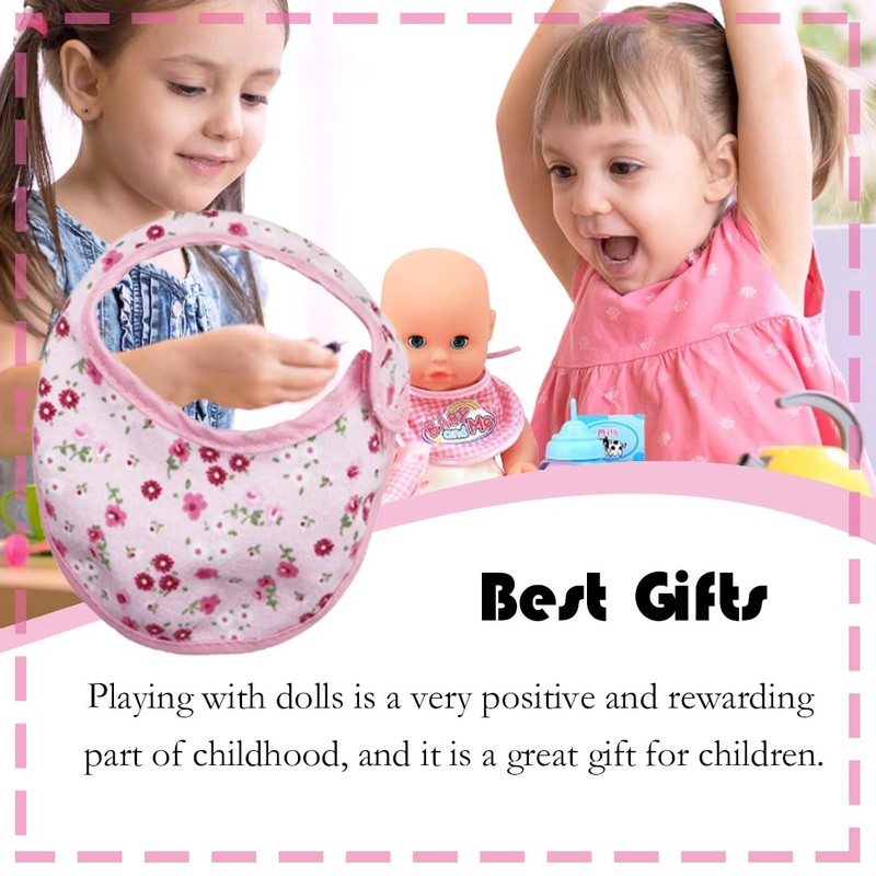 GXGM Pack of 2 Doll Bibs, Doll Accessories, Doll Carrier,