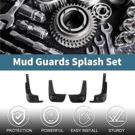 TUCKBOLD Mud Flaps Splash Guards for Toyota Ractis 2012-2018 Front & Rear Mud Guards W/Mount Accessories