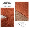 ANRODUO Pack of 2 Rust Chenille Throw Pillow Covers 18x18