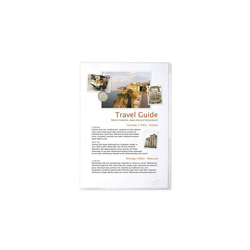 Durable 231319 Display Sleeve A4 Pack of 10, Transparent