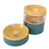 Pet Double Bowl Water Dispenser 1L Neck Protection Anti Tip