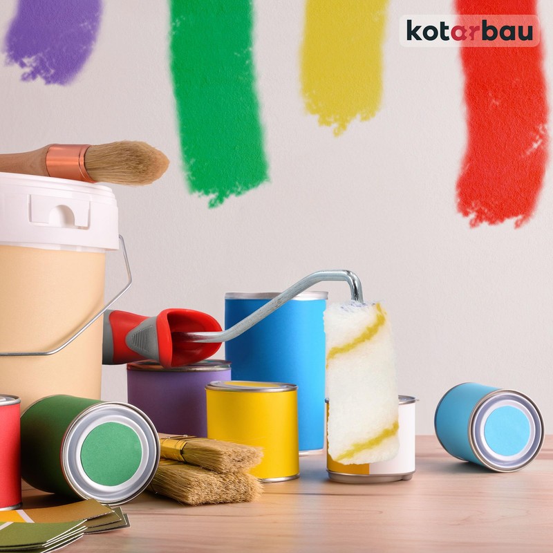 KOTARBAU® Paint Roller, Yellow Thread mm with Rubber Handle, Paint