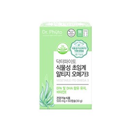 Dr. Phyto 닥터파이토 J 닥터파이토 식물성 초임계 알티지 오메가3 1박스(60캡슐) Dr. Phyto J Dr. Phyto Plant-Based Supercritical RTG Omega-3 1 Box (60 Capsules)