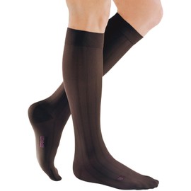 mediven for Men Classic, 20-30 mmHg – Calf High Compression Stockings, Closed Toe Leg Circulation for Men, Compression Dress Socks, Leg Support Compression Coverage, II-Tall, Brown