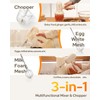 3-in-1 Hand Mixer, hand mixer electric handheld with Garlic Chopper