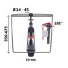 Wirquin 10723887 Complete Toilet Cistern Mechanism Double Flush Aquacontrol &