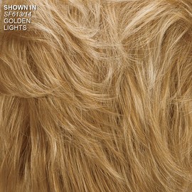Sheer Dance Hand-Tied WhisperLite Wig by Paula Young - Luxe Crop-Style Wig with Razored Bangs and Dimensional Layers / Multi-Tonal Shades of Blonde, Silver, Brown and Red