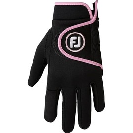 FootJoy WO Weather Grip Extreme Women's Golf Gloves, Black/Pink, S