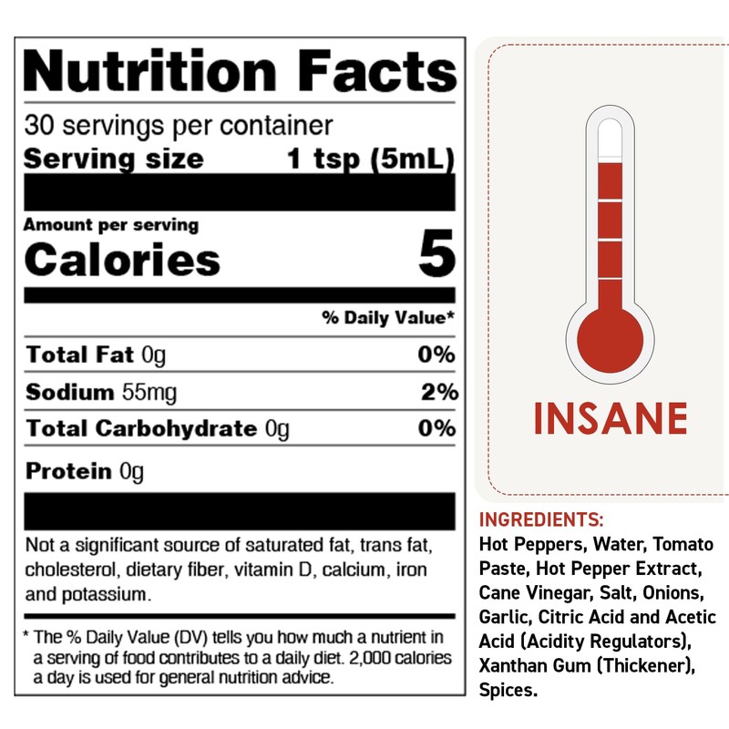 Dave's Gourmet Original Insanity Hot Sauce - As Seen on
