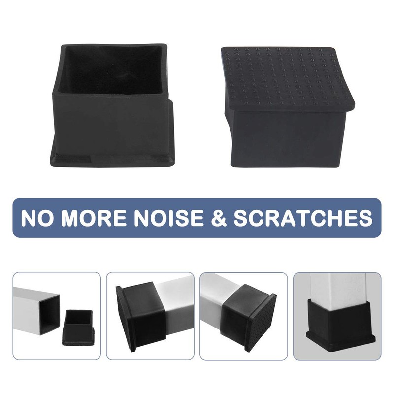 sourcing map Set of 4 Chair Leg Caps Table Sofa