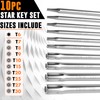 Mutt Tools Tamper Proof Star Wrench Set – Folding Security