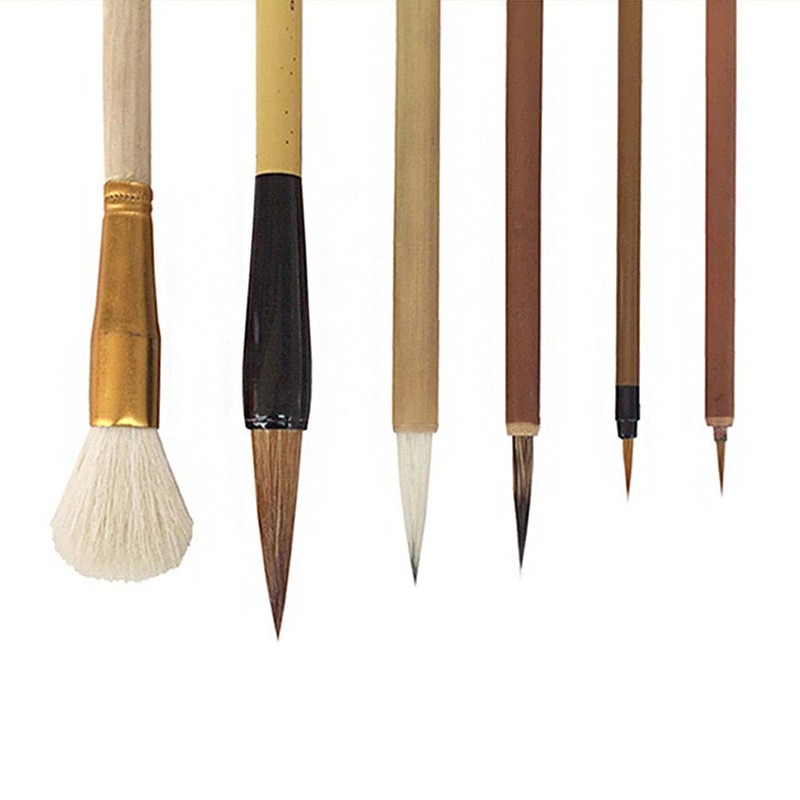 CENPEK 7 Pieces Excellent Chinese Calligraphy Brush Kanji Japanese Sumi