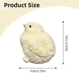 Taba Squishy Stress Relief Toy, Chick Squishies Toys, Fufu Soft Toy Office Worker Stress Relief Prop, All Ages Perfect for Home Office or Travel (1PCS)