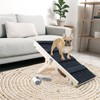 Okydoky Small Dog Ramp, Adjustable Portable Folding Wooden Pet Ramp,