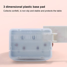 Metal Hole Puncher, 5 Sheet Capacity Handheld 3 Hole Punch for B5, A5, A6, A7, A4 with Ruler, Customizable Number of Holes All Metal Body Non Slip Base Grey