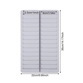 Time Card Holder, Time Card 28 Pockets Slots Wall Mounted Stacking Rack Holder for Employees, Payroll Recorders for Office Factory Supplies