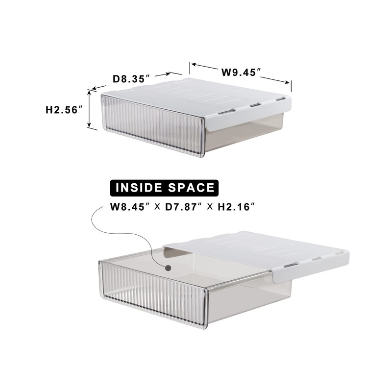 Under Desk Drawers for Organization, Pull Slide out Drawer Underneath