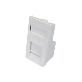 rhinocables Faceplate Frame, Modular Blanking Plate with Custom Modules, Mount Wall Plate Outlet Cover Fitting Single or Double HDMI Socket, VGA, Audio Network & USB -Home Improvement(CAT6 Keystone)