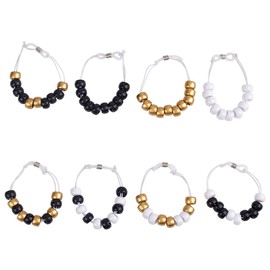 DELORIGIN 8pcs 8 Style Golf Counter Beads Golf Beads Count Stroke Score Counter Golf Stroke Counter Bracelets Golf Beads to Count Strokes for Novice Golf Elderly to Remember Scores