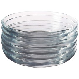 Pasabahce Turkish Glass Saucers Tea Plates, 6 Count