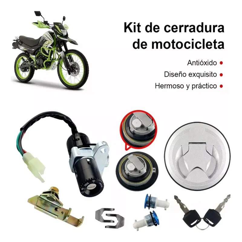 Kit Cerraduras Switch Completo Alta Calidad Italika 125z