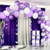 Lavender Purple Balloons, 60 Pcs 12inch Metallic Balloons Lavender Lilac