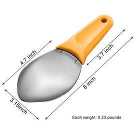 JOMIHONEY 2 Pcs Mango Slicer Cutting Tool, Watermelon Cutter Tool, Mango Splitter Dragon Fruit Prep Tool, Mango Pitter and Peeler with Non-Slip Handle Kitchen Tools for papaya, avocado, Kiwi