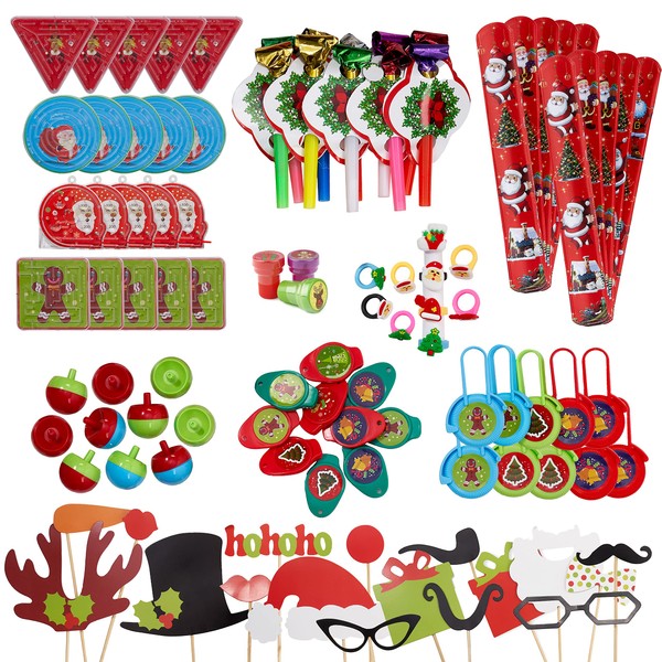 THE TWIDDLERS - 100 Huge Assortment of Christmas Toys for Boys and Girls, Xmas Gift Bag Stocking Pinata Fillers, Kids Party Favours, Game Prizes and Classroom Rewards