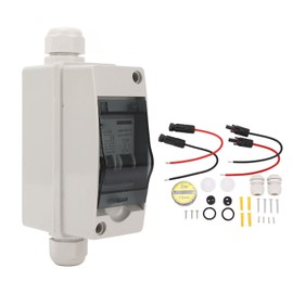 Solar Disconnect Switch 6A IP65 Outdoor Small Miniature Circuit Breaker with Din Rail Enclosure DC12‑400V AC90~400V