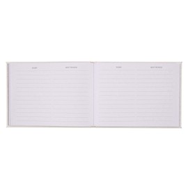 WITH LOVE Wedding Guest Book Mr. & Mrs. Better Together White Padded Hardcover w/Inspirational Quotes Visitor Register Sign-in Book for Events