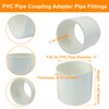Luomorgo 2" PVC Pipe Fitting Coupling Connector, 2 Pack Socket