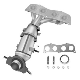 [Front]FortunaFlow Exhaust Manifold Catalytic Converter Compatible with Toyota RAV4 2004-2005 2.4L,Scion TC 2005-2006 2.4L,Replace 16398 641342(EPA Compliant high flow standard)