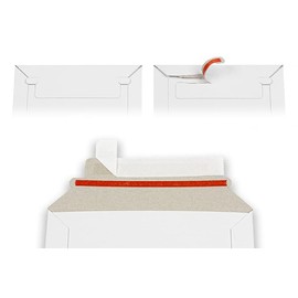 Pack of 20X (C5 - A5) White Rigid All Board Envelope Mailers 229x162mm by Greener Route, Stay Flat Cardboard Envelopes with Peel and Seal Strip - Biodegradable, compostable, Recyclable
