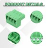 sourcing map 10PCS 4-Pin PCB Mount Screw Terminal Block Connectors